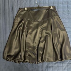White House Black Market Satin A-Line Bubble Skirt